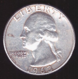 Монета США квотер (25 центов)
