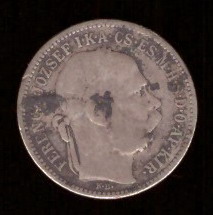 Монета Венгрия 1 крона 1894 год